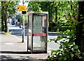 Telephone box, Malone Road, Belfast  - July 2015 (2)