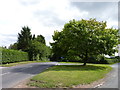 Junction of Green Lane (right) and Plough Lane, Oddingley