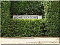 TM2972 : Home Meadow sign by Geographer