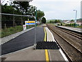 Keep out of this construction site on platform 2, Ferryside railway station