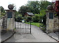 ST9386 : Park entrance gates, Malmesbury by Jaggery