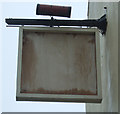 SJ9547 : Blank pub sign, Cellarhead by JThomas