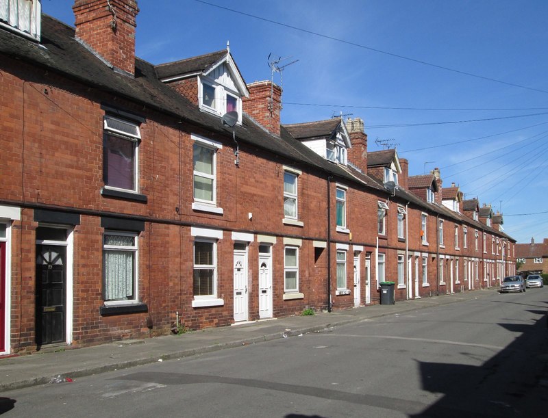 Sutton-in-Ashfield - terrace on west... © Dave Bevis :: Geograph ...