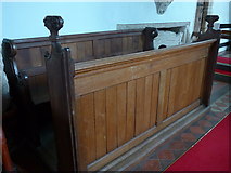 SS5937 : St Peter, Shirwell: choir stalls by Basher Eyre