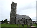 SW side of the church, Lamphey