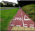Cycle route alongside the B4319 St Daniel