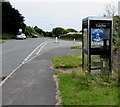 Circus advert on a BT phonebox, Freshwater East