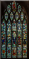 SO8932 : Stained glass window, south transept, Tewkesbury Abbey by Julian P Guffogg