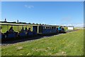 Fairbourne Railway train approaches Golf Halt