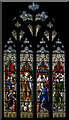 SO8932 : Stained glass window, south nave, Tewkesbury Abbey by Julian P Guffogg