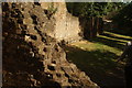 View of a section of the London Wall from the area near the underground car park near the Museum of London #34