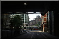 View along London Wall from underneath 125 London Wall