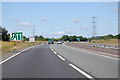 SK5507 : A46 slip road joining ahead by J.Hannan-Briggs