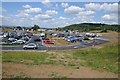 SO8413 : Car park at Gloucester Services by Philip Halling