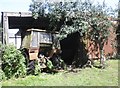 Old shed and tractor