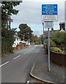 Instructions for drivers of large or slow vehicles on  Station Road, Preesgweene