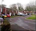 Western edge of Glaslyn Court, Croesyceiliog, Cwmbran