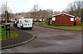 Three Nations van in Glaslyn Court, Croesyceiliog, Cwmbran