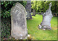 NT9260 : Gravestones in Ayton Parish Churchyard by Walter Baxter