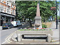 Drinking fountain & cattle trough; and obelisk, High Street, N8