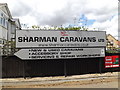 Sharman Caravans Ltd sign