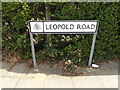 Leopold Road sign