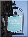 Sign for The Starting Gate, Buckingham Road / St. Michael