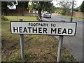 Old path sign on Evergreen Road, Frimley