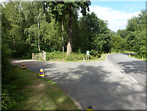 SU8041 : Road junction, Alice Holt Forest by Robin Webster