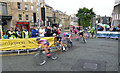 SE3406 : Elite ladies competing in the British Cycling town centre race Barnsley by Steve  Fareham
