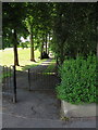 Footpath alongside Manor Road cemetery