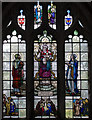TF2234 : Stained glass window, St Margaret's church, Quadring by Julian P Guffogg