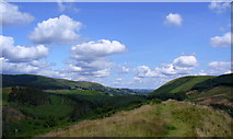 SN8342 : View to NE from summit of Sugar Loaf by Mike Evans