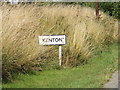 Kenton Village Name sign on Low Road