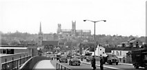 SK9770 : Lincoln, 1956: northward into the city from Pelham Street Bridge by Ben Brooksbank