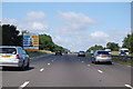 SP2685 : M6 toll tariff sign by J. Hannan-Briggs