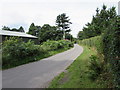 Minor road towards the centre of Catbrook