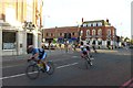 Cyclists turn onto Sheen Lane