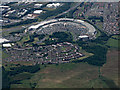 Glasgow Fort shopping centre from the air