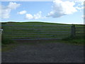 NT9649 : Field entrance near Murton by JThomas