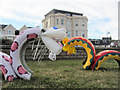 SX9472 : Dragons on the Den Promenade at Teignmouth by Chris Reynolds