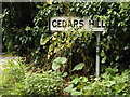 Cedars Hill sign