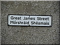 Bi-lingual street sign, Derry / Londonderry