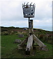 SM9439 : British Gas beacon above Fishguard Harbour, Goodwick by Jaggery