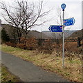 National Cycle Network signpost in Cymmer