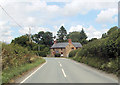 Approaching Sarn on the road from Westbury