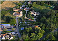 Aerial View of Appleton: Church & Manor