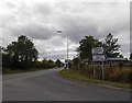 Junction of B132 with the A56 at Bridge Trafford