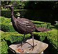 SU3433 : Houghton Lodge Gardens: Kuberuka Peacock made from old car bodies by Michael Garlick