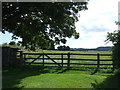 Field entrance near Thornbrough Kiln House